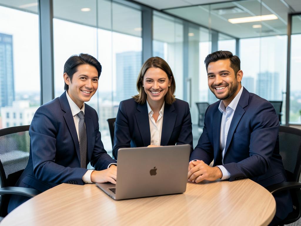 Équipes d'une PME unifiées autour de la vision client 360° de MADCRM